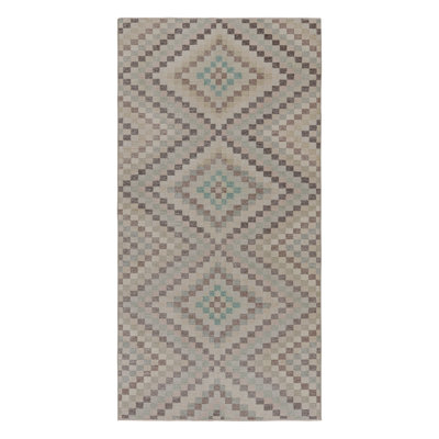 Rug & Kilim Rectangle  Rectangle 3'9'' X 7'5" Wool Area Rug In Brown;beige