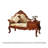 49.21"American solid wood brown queen-sized chair