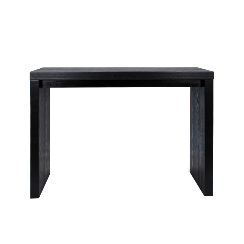 Doster 47.25" Waterfall Console Table, Black