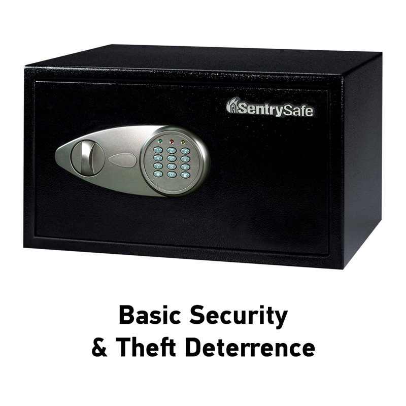 SentrySafe Security Safe with Digital Keypad Lock, 8.9" H x 16.9" W x 14.6" D
