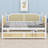 Elegant Traditional Rattan Daybed with 2 Drawers-1601485651