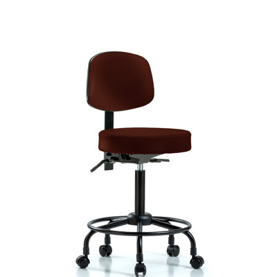 Soren Backed Adjustable Height Ergonomic Lab Stool with
