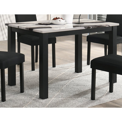 Chaises capitonnées moelleuses 5 pièces brun