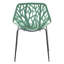 Chaises d'appoint empilables avec dossier à découpes florales et pieds en acier inoxydable - sièges de cuisine, de restaurant ou de banquet modernes-28388388-129679203