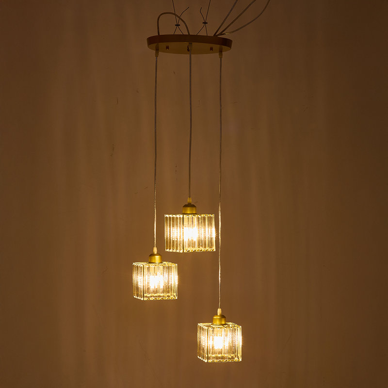 3 - Light Natural Chandelier Pendant