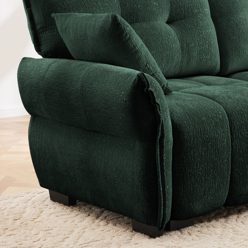 Canapé 2 places de qualité supérieure avec design ergonomique, coussins en mousse haute résilience et revêtement en chenille moderne pour un confort ultime