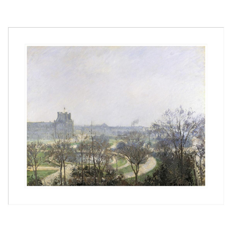 «Tuileries Gardens» par Camille Pissarro, impression giclée sur cadre, H 23,5 po x l 28,17 po