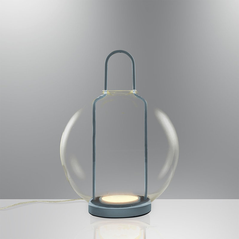 Lampe sur pied moderne avec corps en métal, DEL 8 W, 800 ML, lumière blanche chaude 3000 K | Gris, design élégant et fonctionnel, parfait pour le salon, la chambre à coucher ou le bureau | Solution d'éclairage écoénergétique