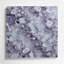Aquarelle florale 4, art mural gris en métal