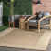 Alegre Bordered Power Loomed Tan Indoor/Outdoor Rug