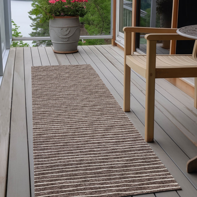 Tapis intérieur / extérieur Loreen avec envers antidérapant, Tapis de couloir 2 pi 3 po x 7 pi 6 po