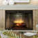 Dimplex Revillusion Built-In Electric Firebox Weathered Concrete Interior with Front Glass Panel