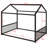 Metal House-Shaped Montessori Frame With Vertical Safety Rails​-1282845568