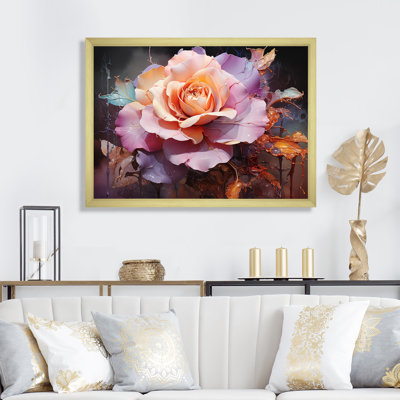 «Pink Misty Rose Spectrum», art mural arc-en-ciel