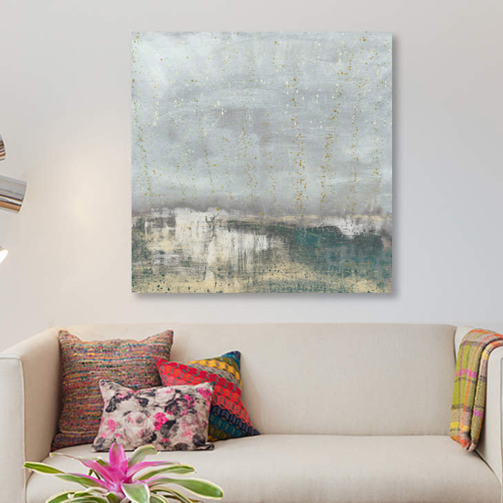 « pensive neutres iv », reproduction sur toile, H 12 po x l 12 po x P 0,75 po, Toile tendue, Pas de tapis