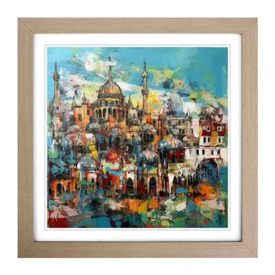 City Of Brighton Abstract Expressionism No.3 - Framed Print