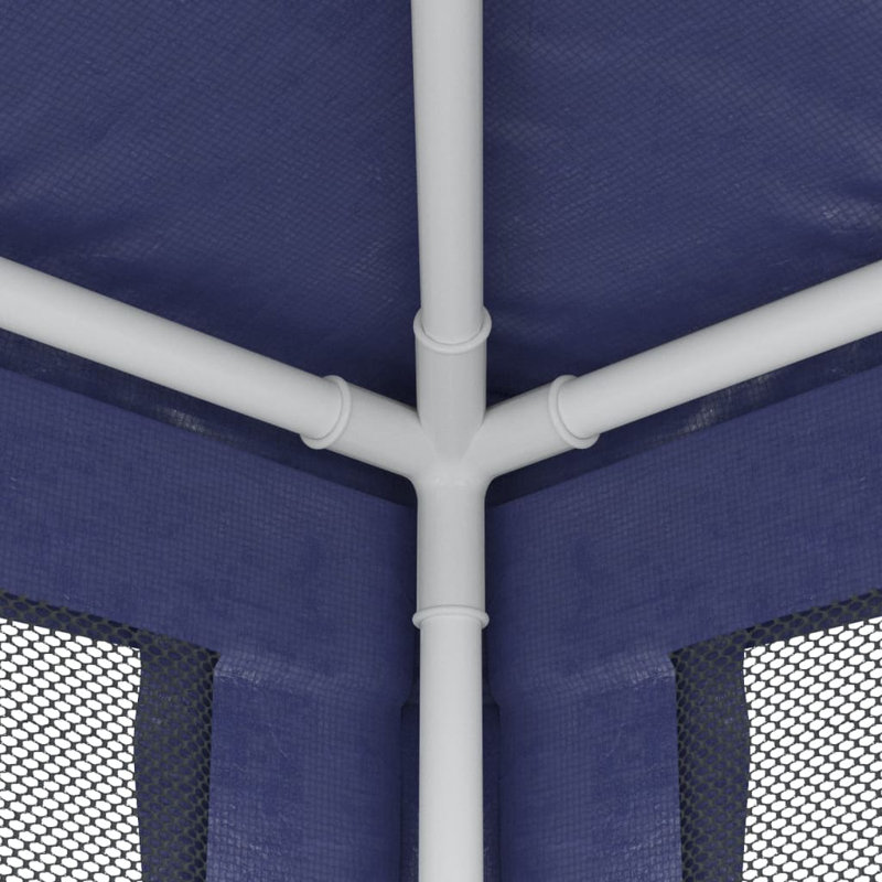 6 x 3m Iron Party Tent, Blue, Blue