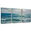 Coastal Ocean Wave Seascape - Toile tendue avec châssis de qualité supérieure - prête à être accrochée (ensemble de 3)-133039800