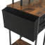Metal Base Computer Desk with Power Outlet-1942620934