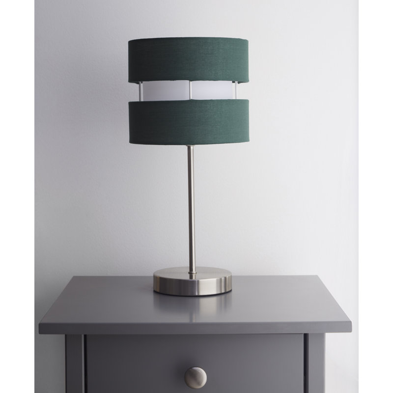 Aldery Metal Table Lamp, Forest Green