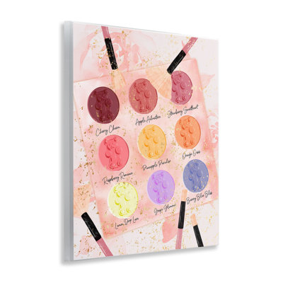Eyeshadow Makeup Palette Wall Plaque Art by Ziwei Li