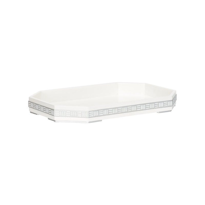 Plateau Ambrose, Blanc / argent