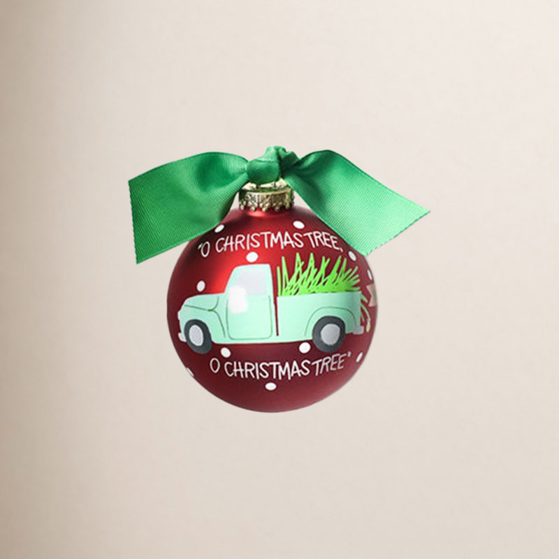 Ornement boule de noël arbre de noël en verre