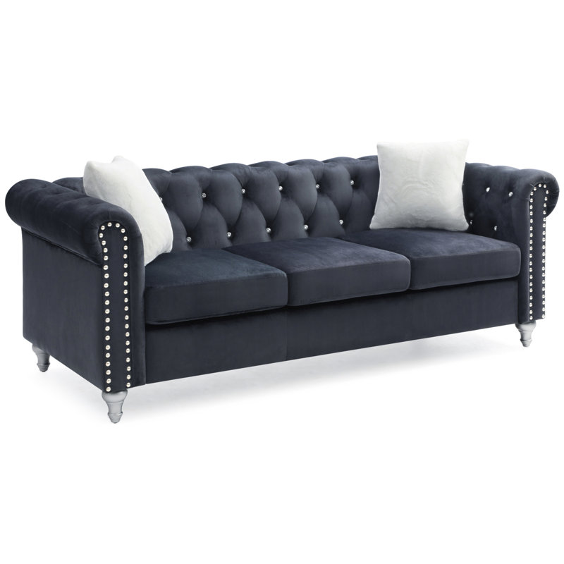 Canapé Raisa G863A-S, Noir