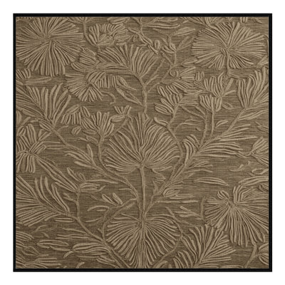 Tapis brun lavable à la machine