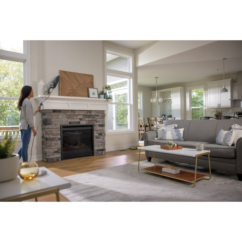 Gray Lightweight Bagless Stick Vacuum with Crevice Tool