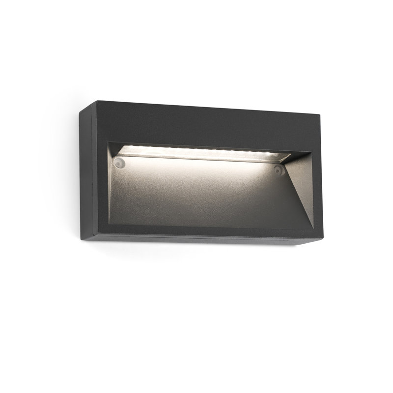 Zager Dark Grey Integrated LED Outdoor Flush Mount