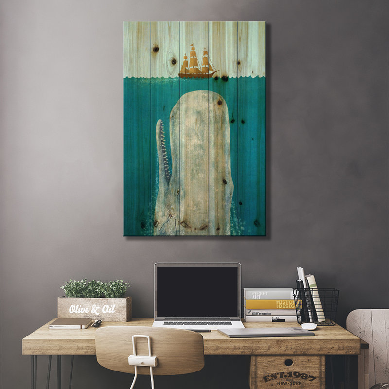 " The Whale " by Terry Fan, 26" W x 40" H