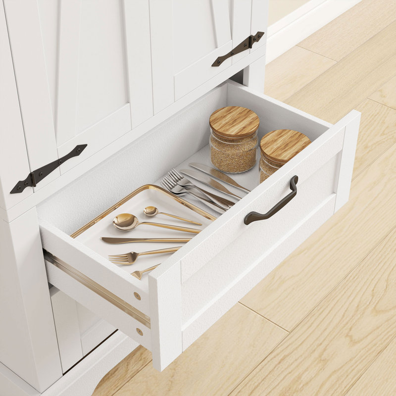 Armoire de rangement 71 po, blanc, Blanc