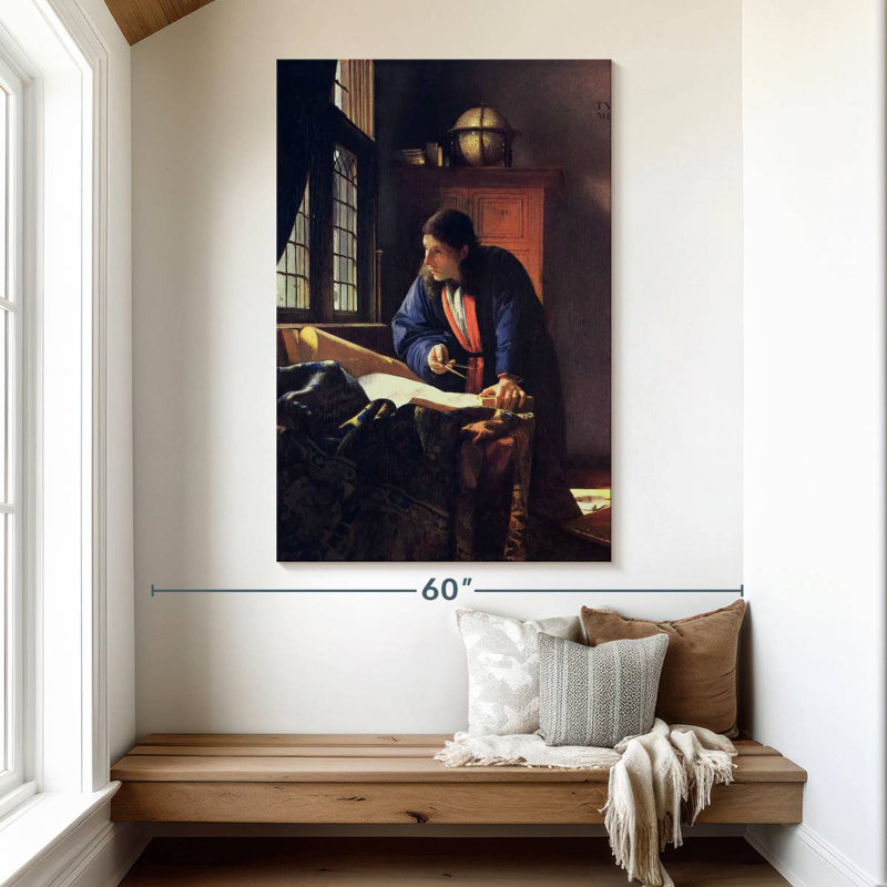 Leisha The Geographer, 51" H x 34" W