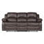 Canapé inclinable double confortable avec cuir reconstitué, structure en bois massif et mousse à haute densité pour une détente ultime-730942004