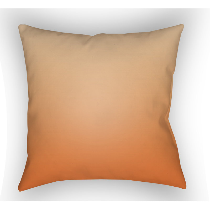 Textures Throw Pillow, 20" H x 20" W x 5" D, Orange