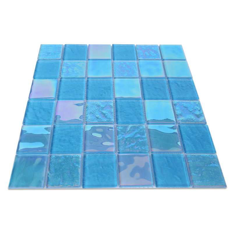 Carreau de mosaïque murale en verre 2 "x 2", Bleu
