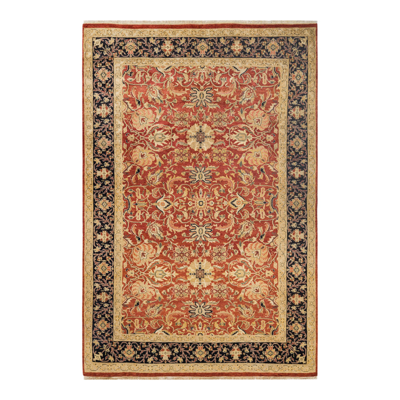 Sashka One-of-a-Kind 6' 0" x 8' 9" Hand Knotted Area Rug
