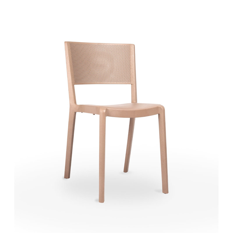 Spot Eco Outdoor Dining Side Chair, Earth Brown