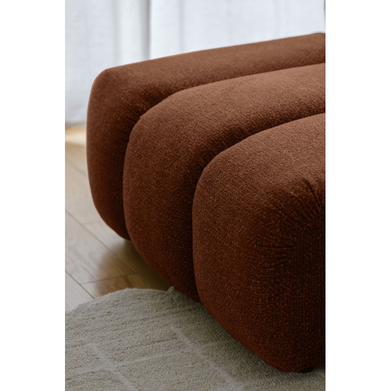 Shell Corner Sofa , Orange, 4, Left Hand Facing