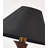 Solid Wood Floor Lamp With Tapered Fabric Shade