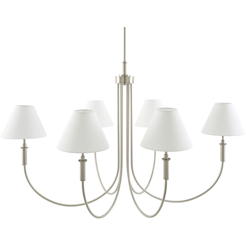 Lustre Celeste, Six lumières, Argent argent