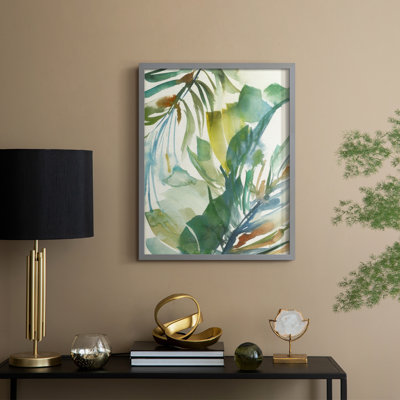 «Paradise Memory II», reproduction encadrée - bois massif