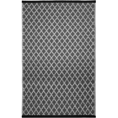Tapis intérieur / extérieur gris en polypropylène tissé à la main Bencivenga