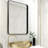 Omolayo Rectangle Wall Mirror, Mounted Wall Decor Bathroom Vanity Mirror, Aluminum Alloy Framed Decorative Accent Mirror-305652226