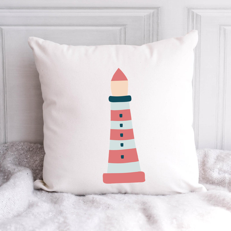 Nautical Sea Life_142 - Coussin décoratif en polyester, H 14 po x l 14 po