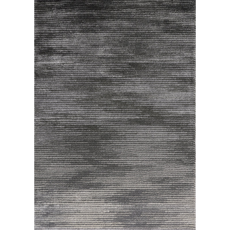 Tapis gris neutre tissé Menoher, Rectangle 7 pi 10 po x 10 pi 6 po