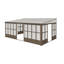 Gazebo moderne (structure incluse) - Véranda en aluminium 12 x 20 pieds pour terrasse