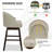 Arihan Swivel Upholstered Counter Stool with Solid Wood Frame-1526921970