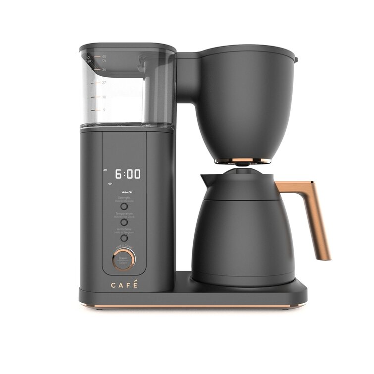 Cafe Specialty Drip Coffee Maker with Glass Carafe in Matte Black